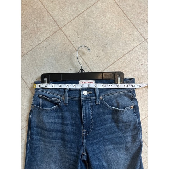 Lucky Brand Ava Mid Rise Ankle Skinny Jeans Dark Wash Size 4/27R - Picture 4 of 5